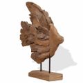 vidaXL socha rýb Teak 40x12x57 cm