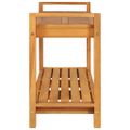 vidaXL Lavička 120 cm teakový masív