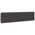 vidaXL Obrubník trávnika 20 ks 25 x 103 cm Čierna