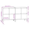 vidaXL Komody 2 ks dymový dub 60x35x70 cm kompozitné drevo