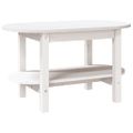 vidaXL Konferenčný stolík biely 80x45x45 cm borovicový masív