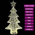 vidaXL Vianočný stromček 160 LED Teplá biela 150 cm Akryl