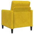 vidaXL Súprava pohovky s úložným priestorom 2 ks Žltá Polyester