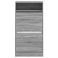 vidaXL Botník sivý dub sonoma 60x34x116 cm spracované drevo