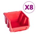 vidaXL 39 -dielna súprava úložných košov s nástennými panelmi