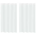 vidaXL Voile záclona 2 ks Biela 175 x 140 cm Polyester