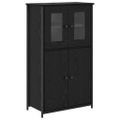 vidaXL Highboard Čierny dub 62 x 32 x 106,5 cm Kompozitné drevo