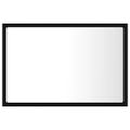 vidaXL LED kúpeľňové zrkadlo čierne 60x8,5x37 cm, akryl