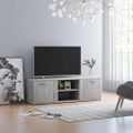 vidaXL TV skrinka, betónovo sivá 120x34x37 cm, kompozitné drevo