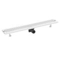 vidaXL Sprchový odtok s vetracími otvormi 83x14 cm nehrdzavejúca oceľ
