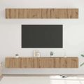 vidaXL Zostava TV skriniek 6 ks Remeselný dub Kompozitné drevo