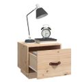 vidaXL Nočný stolík 40x34x55 cm masívne borovicové drevo