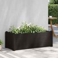 vidaXL Vyvýšený záhradný záhon PP antracitový 100x43x35 cm