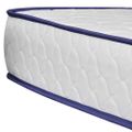 vidaXL Posteľ s matracom s pamäťovou penou bledosivá 90x200 cm látková