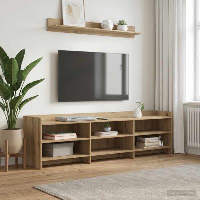 vidaXL TV skrinka 168 x 33 x 47 cm Dub artisan Kompozitné drevo