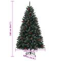 vidaXL Umelý vianočný stromček s 300 LED 240 cm