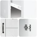 vidaXL Servírovacia skriňa Biela 89 x 34,5 x 57 cm Kompozitné drevo