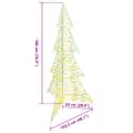 vidaXL Vianočný stromček 240 LED Teplá biela 180 cm PET
