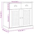 vidaXL Komoda so zásuvkami VIGO 78x40x75 cm biela borovicový masív
