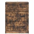 vidaXL Zásuvkový kabinet Dymový dub 66 x 34,5 x 87 cm Kompozitné drevo