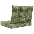 vidaXL Vankúš na vonkajšiu pohovku Polyester Design s listami