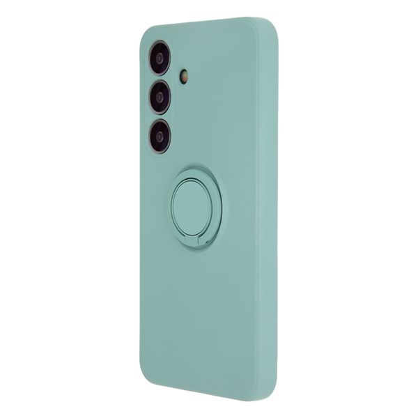 Puzdro s prstencom pre Samsung Galaxy A14 4G / A14 5G svetlozelená