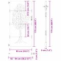 vidaXL Záhradná brána 85 x 175 cm Povrchovo upravená oceľ Zamykateľné