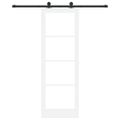 vidaXL Posuvné dvere ORKDAL 73,5 x 211 cm Biela a čierna