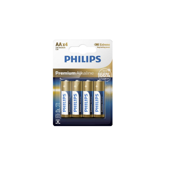 Batérie PHILIPS AA LR6 4ks Premium Alkaline