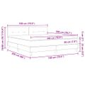 vidaXL Posteľ s pružinovým rámom Tmavo šedá 180 x 200 cm Zamat