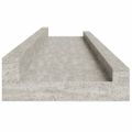 vidaXL Nástenné police 2 ks, betónovo sivé 80x9x3 cm