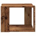vidaXL konferenčný stolík Old Wood 40x40x30 cm Konštrukčné drevo