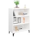 vidaXL Komoda biela 69,5x32,5x90 cm spracované drevo