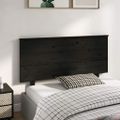 vidaXL Čelo postele čierne 139x6x82,5 cm masívna borovica