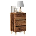 vidaXL Nočná skrinka Old Wood 40x35x69 cm Engineered Wood