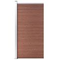 vidaXL Plotový panel WPC 95x186 cm hnedý