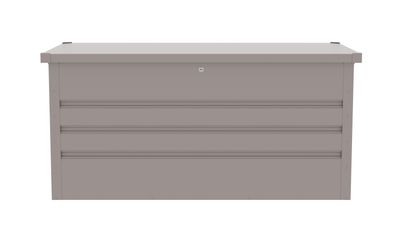 Záhradný box G21 Denver 400 L, šedý plechový