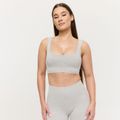 Bezšvová športová podprsenka Lift Grey - GymBeam, veľkosť S
