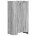 vidaXL Botník sivý dub sonoma 52x37,5x100 cm kompozitné drevo