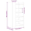 vidaXL Botník hnedý dub 52x37,5x100 cm kompozitné drevo