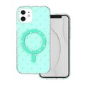 Puzdro Bubble Dots Mag pre iPhone 11 zelená