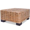 vidaXL Konferenčný stolík 45x45x30 cm prírodný ratan