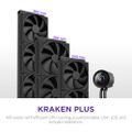 NZXT vodní chladič Kraken 240 / 2x120mm fan / 4-pin PWM / LCD disp. / 6 let Vodní chladic, pro CPU, pro Intel i AMD, LCD displej, 2× 120mm ventilátor, socket 1851, 1700, 1200, 115x, AM5, AM4, 4pin PWM, 6 l