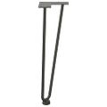 vidaXL Nohy do vlasov pre konferenčný stolík 4 ks, antracitové 42 cm, masívna oceľ