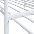 vidaXL Váľanda s kolieskom bez matraca Biela 107x203 cm Oceľ