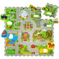 Hracia podložka Puzzle Vacation 1.2 x 1.2 m