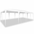 vidaXL Párty stan Biela 800 x 400 x 266 cm Polyetylén a oceľ