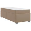 vidaXL Rám postele Kapučínová 90 x 200 cm látka