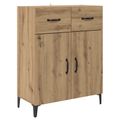 vidaXL Servírovacia skriňa Remeselný dub 69,5 x 34 x 90 cm