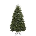 vidaXL Umelý Sklápací Vianočný Stromček Zelená 180 cm PVC a oceľ